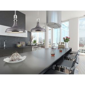 Rutherford 15'' Wide 1-Light Pendant - Weathered Zinc 6