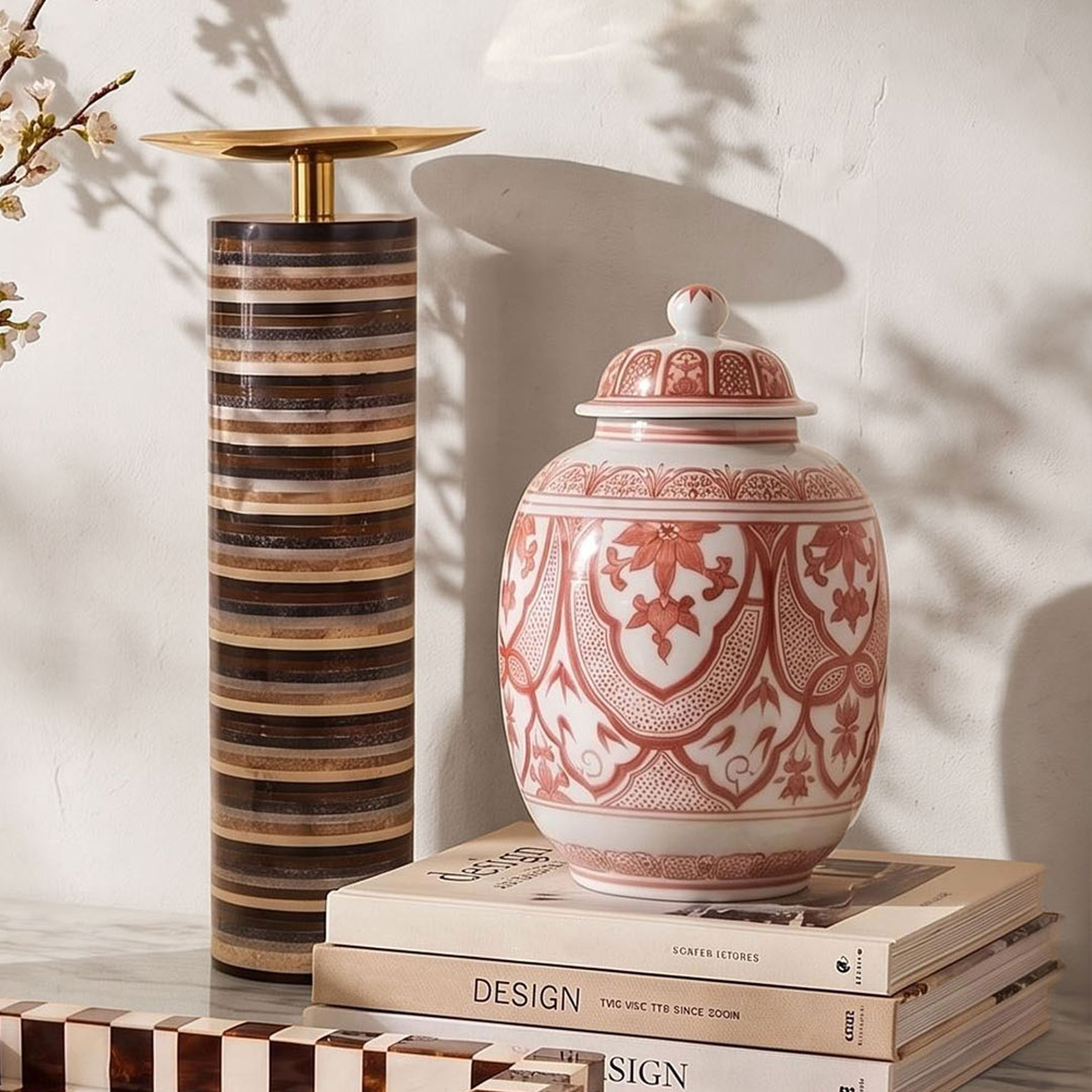 Cinnamon Egg Urn
