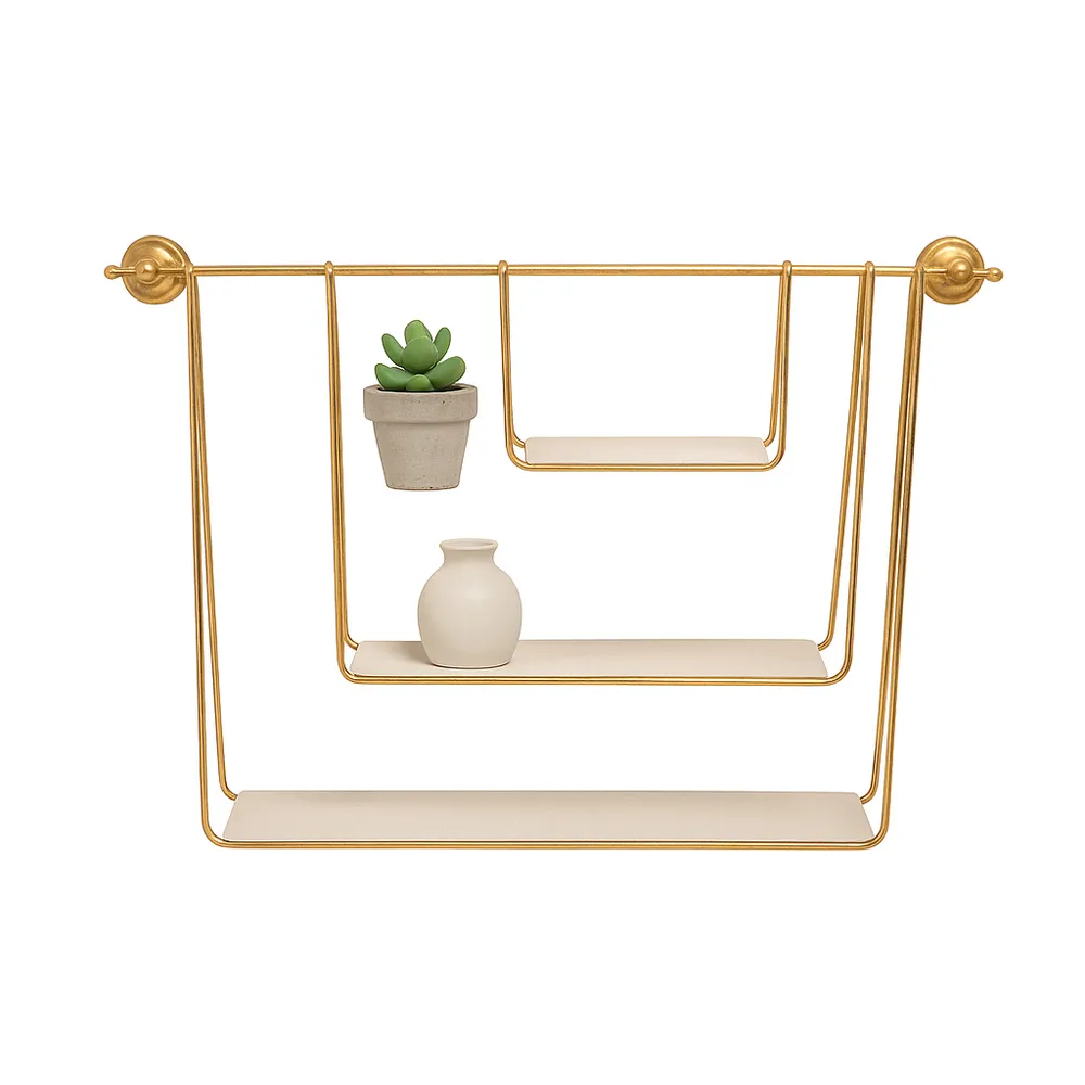 GARANDRUN WHITE WALL SHELF 29 (IN)
