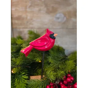 Cardinal on Stand 7.5x5in 1