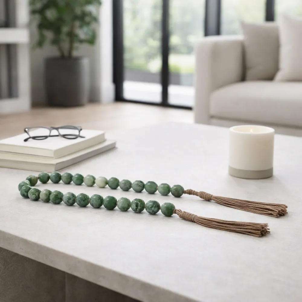 ROSSROSE GREEN BEAD 1 (IN)