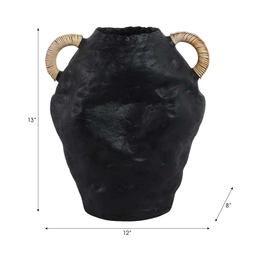 JULIANHAM BLACK VASE 13 (IN)