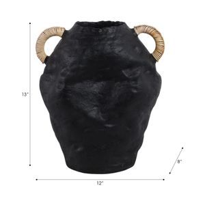 JULIANHAM BLACK VASE 13 (IN) 9