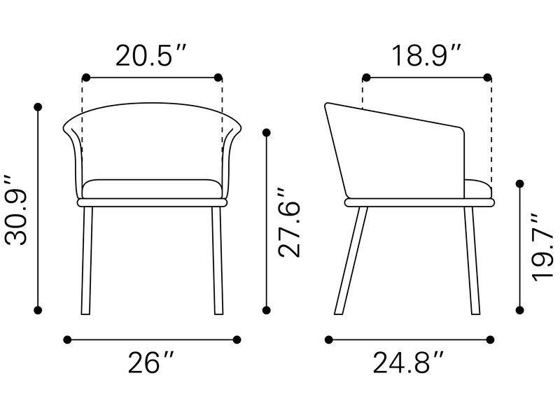 Garston Dining Chair Gray 10