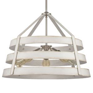 Brigantine 24'' Wide 5-Light Chandelier - Satin Nickel 4