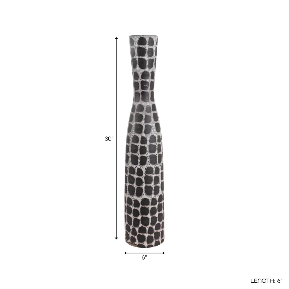 GAINES BLACK VASE 30 (IN)