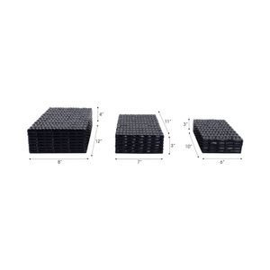 BROCKWOOD SET OF 3 BLUE BOXES 4 (IN) 8