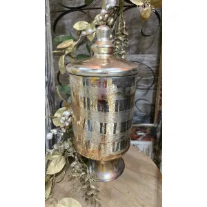 Vintage Mercury Apothecary Jar 6.5x6.5x14in 1
