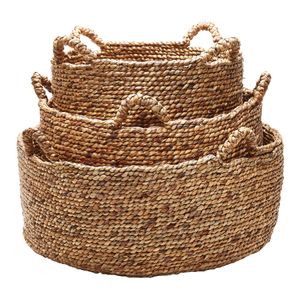 Natural Low Rise Basket - Set of 3 1