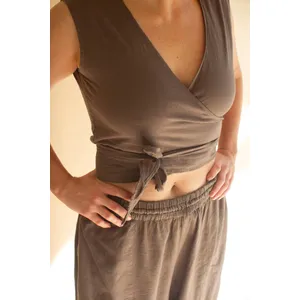 Convertible Wrap Blouse / Oregano 3