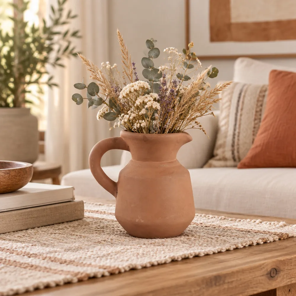 REIDWOOD RED VASE 6 (IN)