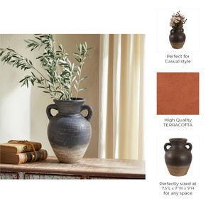 CARLINROSE BROWN VASE 10 (IN) 10
