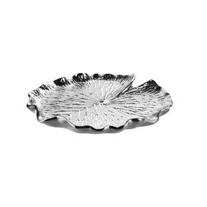 Lilypad Dimensional Wall Art - Set of 4 Silver 3