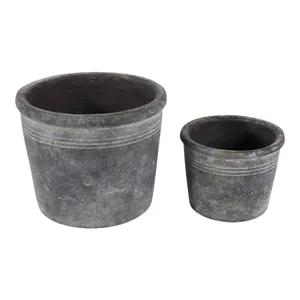 KENDALLWICK SET OF 2 BROWN PLANTER 8 (IN) 6