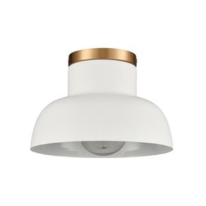 Lewellen 10'' Wide 1-Light Semi Flush Mount - Matte White 2