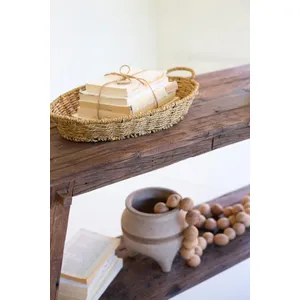 Reclaimed Wood Console with Lower Shelf 2