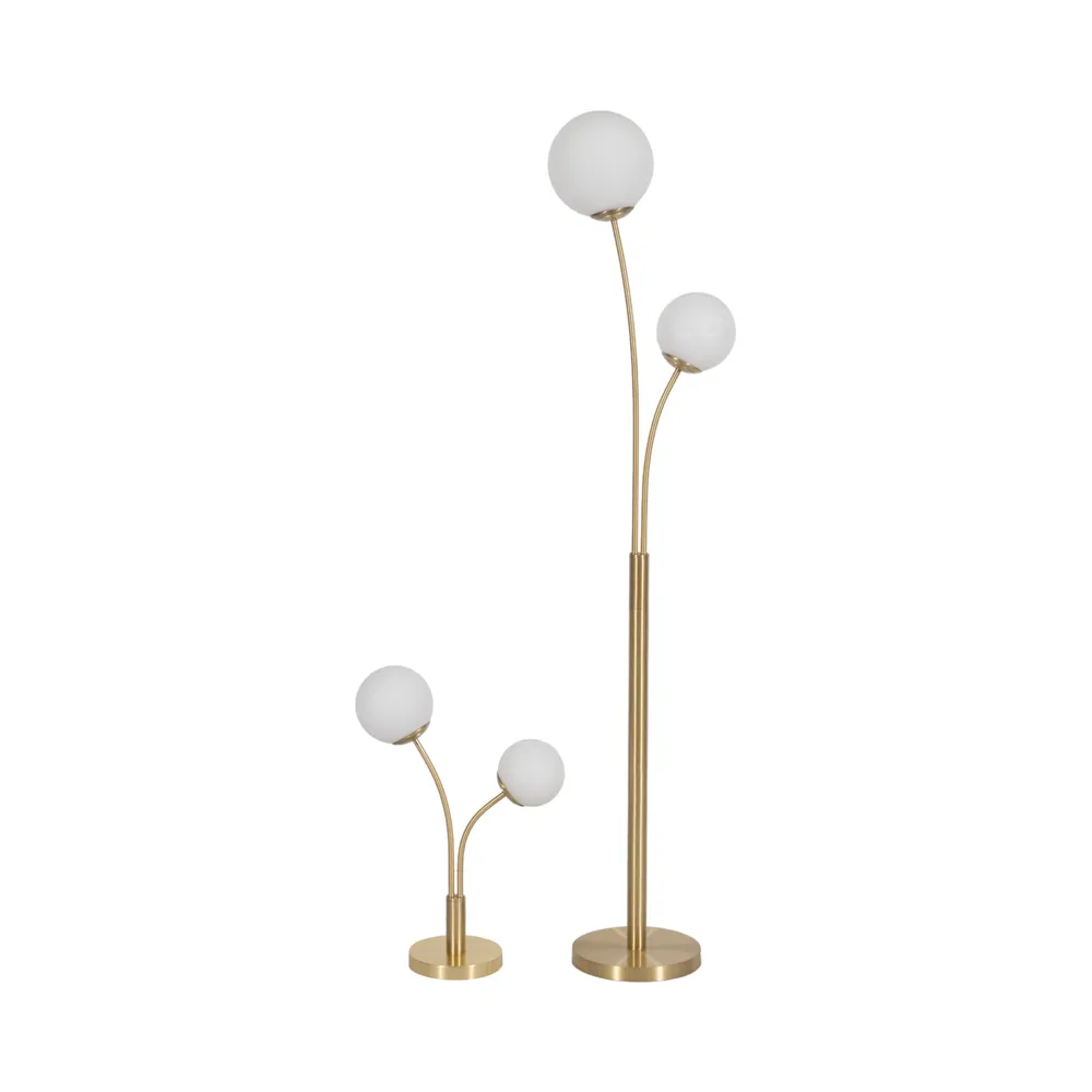 WADETON SET OF 2 GOLD LAMPS 64 (IN)