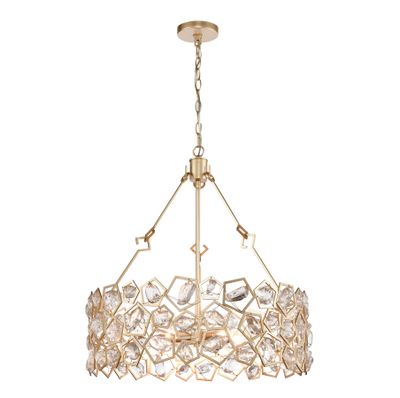 Levana 24'' Wide 5-Light Chandelier - Gold