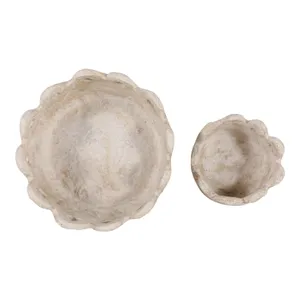 CALEBROOK SET OF 2 IVORY BOWLS 6 (IN) 9