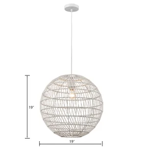 Simoom 19'' Wide 1-Light Pendant - White 2