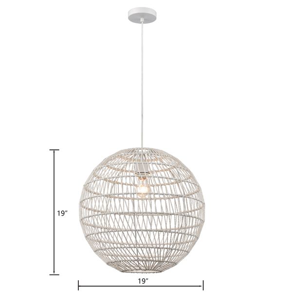 Simoom 19'' Wide 1-Light Pendant - White