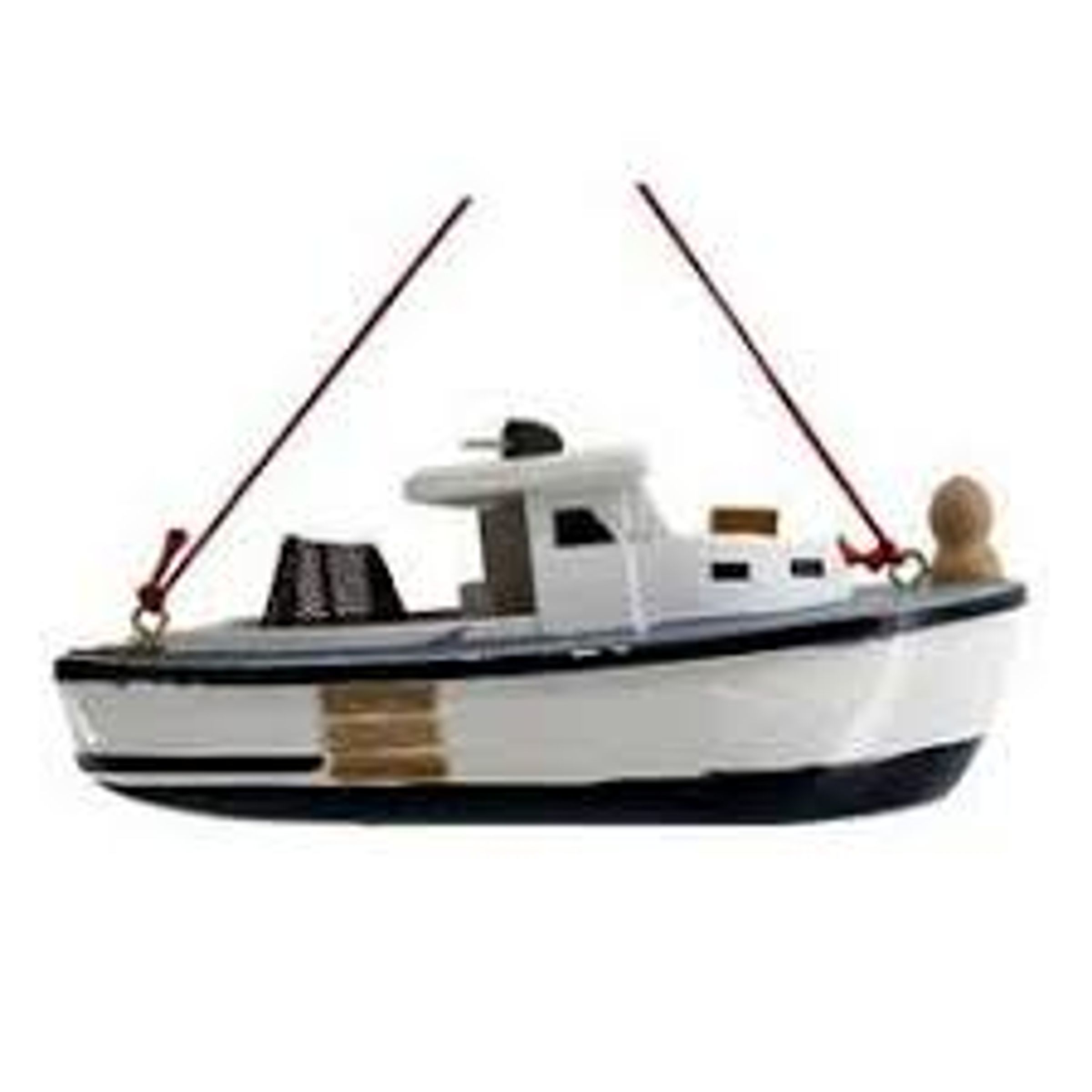 CRUISERS BOAT CHRISTMAS ORNAMENT W SPINNING PROPELLER - LOBSTER FAMILY