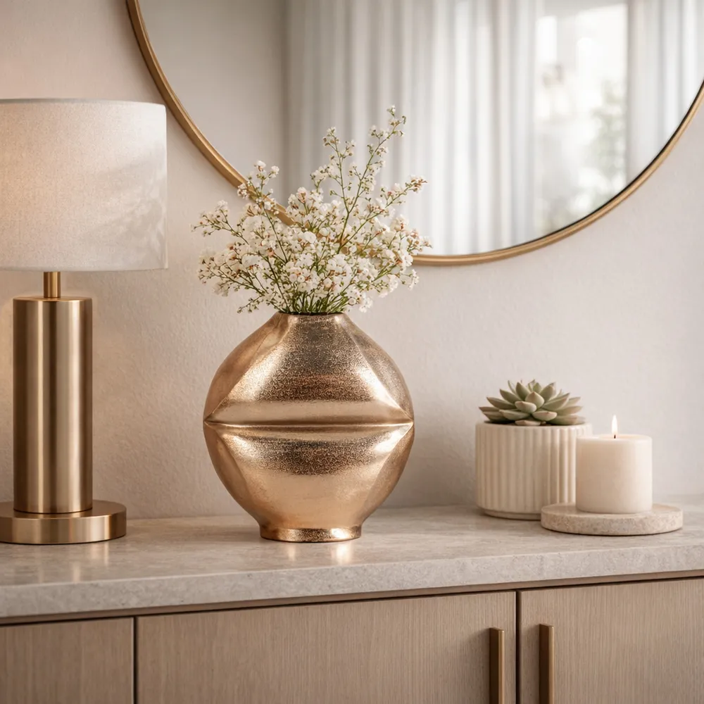 FORBESDALE GOLD VASE 11 (IN)