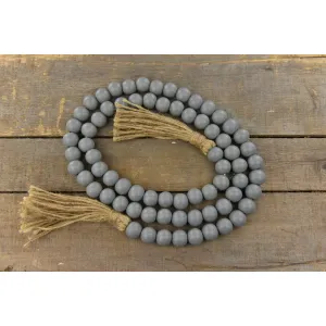 Gray Beaded Garland 60in 2
