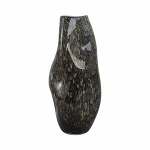 COLEGATE BROWN GLASS VASE 17 (IN) 4