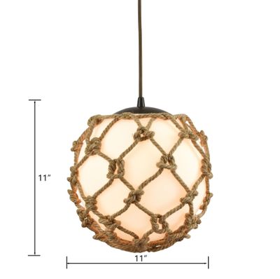 Coastal Inlet 11″ Wide 1-Light Mini Pendant - Oil Rubbed Bronze