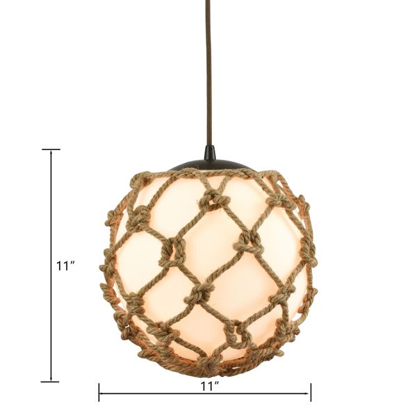 Coastal Inlet 11'' Wide 1-Light Mini Pendant - Oil Rubbed Bronze