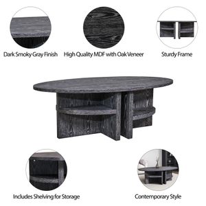 BROCKCREST GRAY COFFEE TABLE 18 (IN) 10