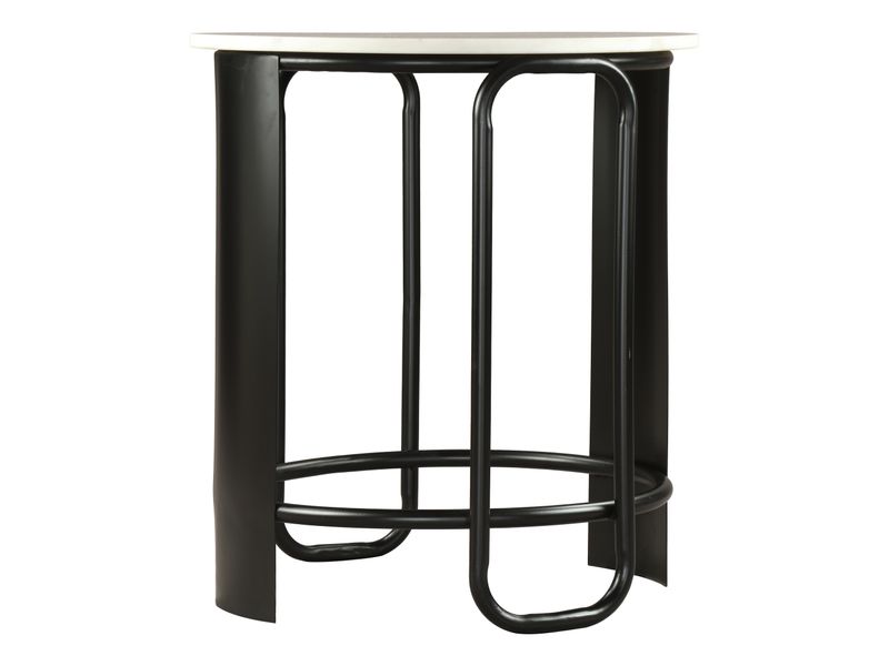 Obel Side Table White & Black 4