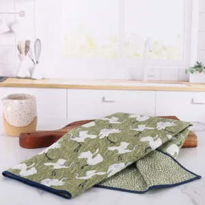Egret & Reed blu Eco Kitchen Tea Towel 2