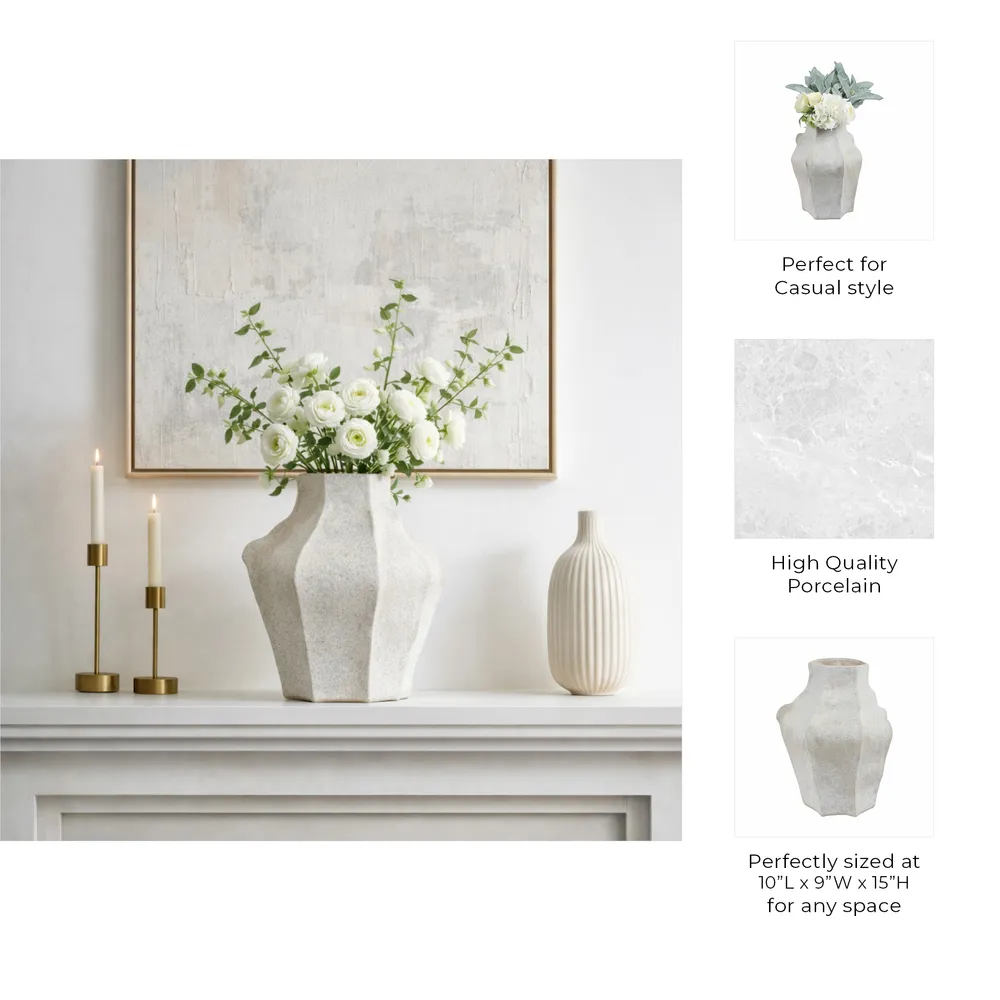 AVAWAY GRAY VASE 15 (IN)
