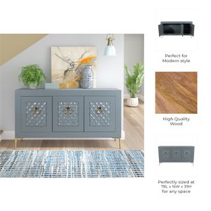EDGEBURN GRAY CABINET 39 (IN) 11