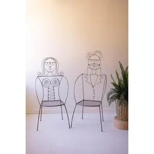 Set of 2 Iron Man and Woman Chairs 1