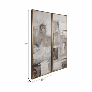 GLENTON SET OF 2 BROWN ART 70 (IN) 8