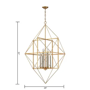 Connexions 24'' Wide 8-Light Chandelier - Gold Leaf 2