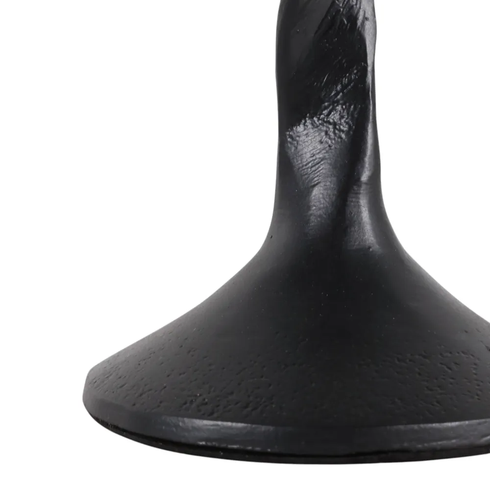 ELMONTVALE BLACK CANDLE HOLDER 8 (IN)
