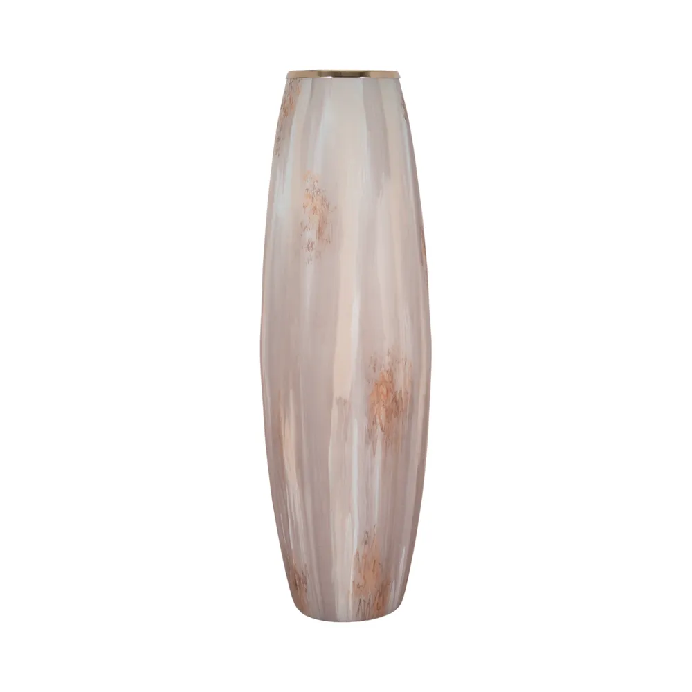 WOODSONCLIFF TAN GLASS VASE 31 (IN)