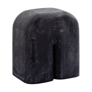 Morris Cerused Accent Table - Short Black 2