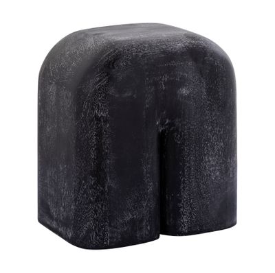 Morris Cerused Accent Table - Short Black