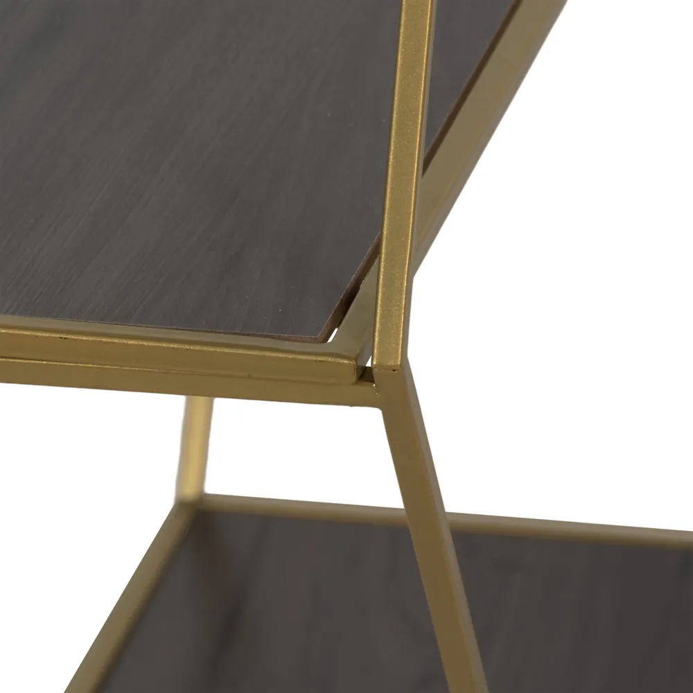 KEATONWOOD SET OF 3 GOLD WALL SHELF 22 (IN)