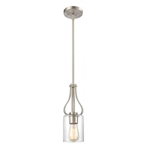 Market Square 5'' Wide 1-Light Mini Pendant - Brushed Nickel 1