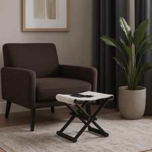 COLBYBEACH BLACK STOOL 16 (IN) 12