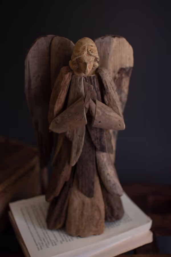 Set of 2 Driftwood Angels
