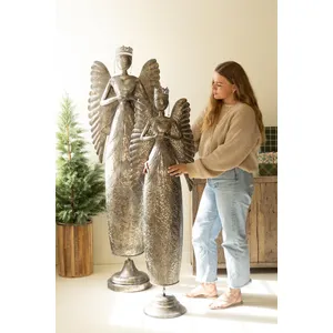 Giant Rustic Metal Christmas Angel / Small 6