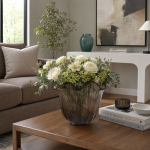 EATONDALE BROWN GLASS VASE 11 (IN) 2