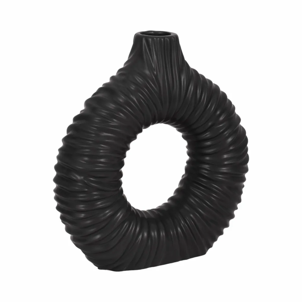 CANTONGATE BLACK VASE 12 (IN)